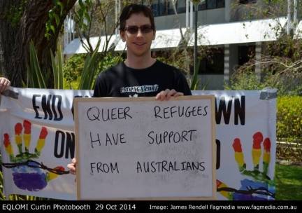 Nick's message of support queer refugees