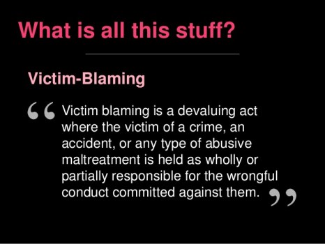 victim-blaming